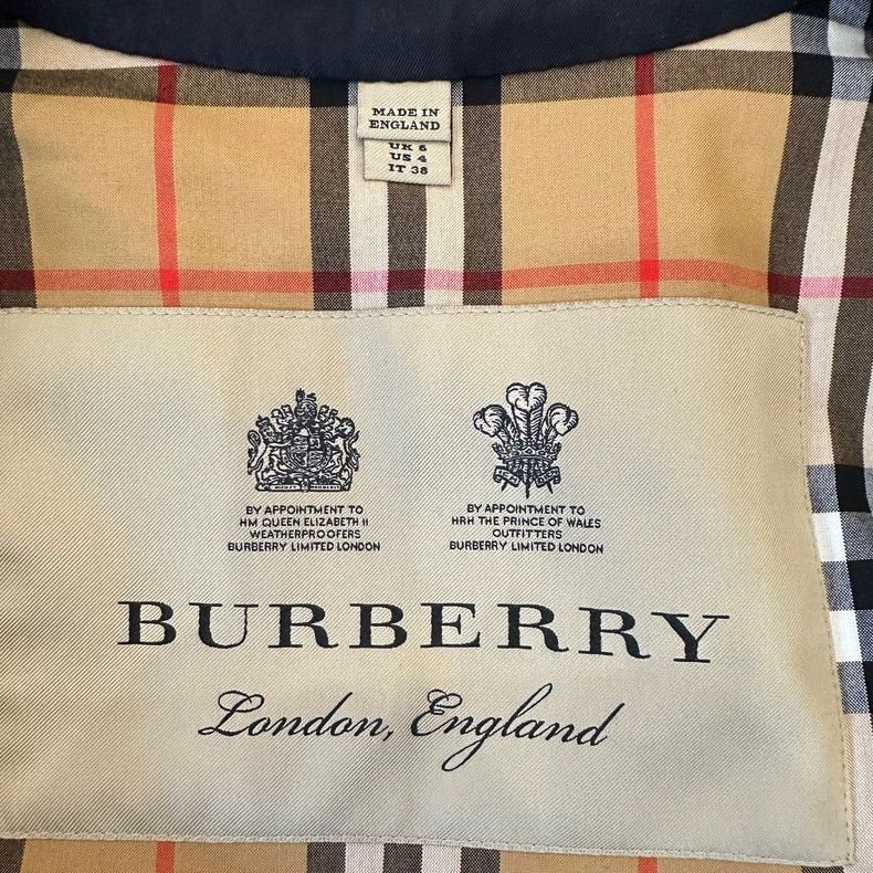 Burberry Burberry Women's Black Double-Breasted Trench Coat Size M / US 6-8 / IT 42-44 - 3 Thumbnail