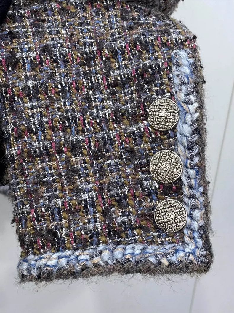 Chanel Chanel Colorful Woven Jacket from Forest Collection Size L / US 10 / IT 46 - 3 Thumbnail