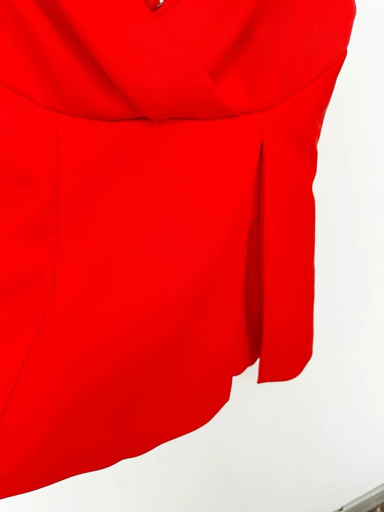 Dior Red Wool-Silk Top by Dior Size M / US 6-8 / IT 42-44 - 3 Thumbnail
