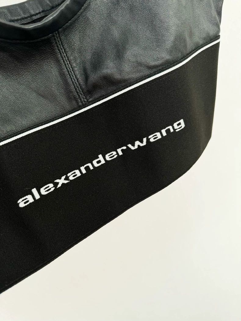 Alexander Wang Alexander Wang Black Crop Tank Top Size S / US 4 / IT 40 - 2 Thumbnail