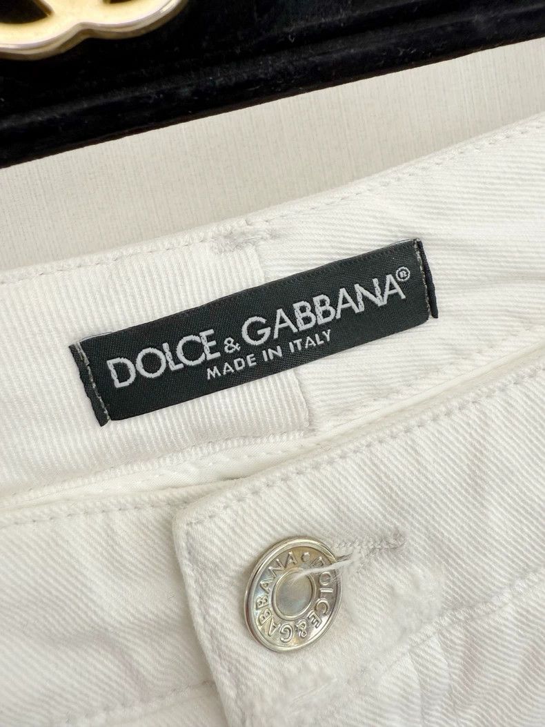 Dolce & Gabbana Dolce & Gabbana White Denim Pants Size 40" / US 18 - 2 Thumbnail