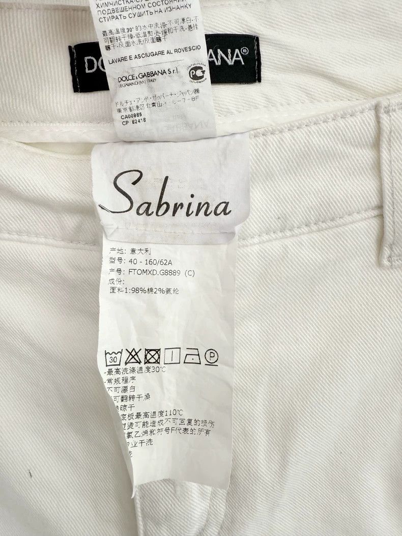 Dolce & Gabbana Dolce & Gabbana White Denim Pants Size 40" / US 18 - 5 Thumbnail