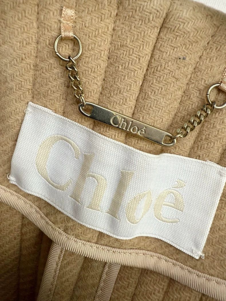 Chloe Chloe Beige Wool Knit Outerwear Jacket Size XS / US 0-2 / IT 36-38 - 2 Thumbnail
