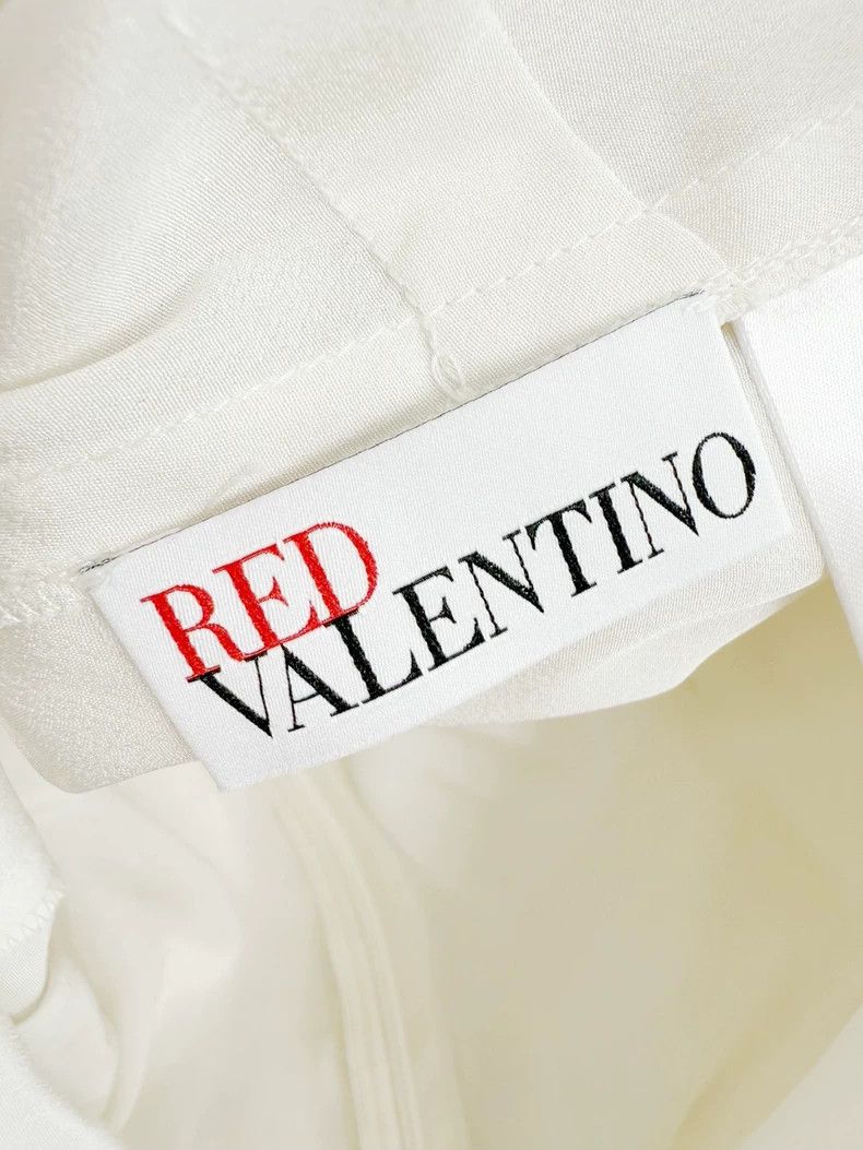 Valentino Red Valentino Silk Dress with Floral Design Size L / US 10 / IT 46 - 2 Thumbnail