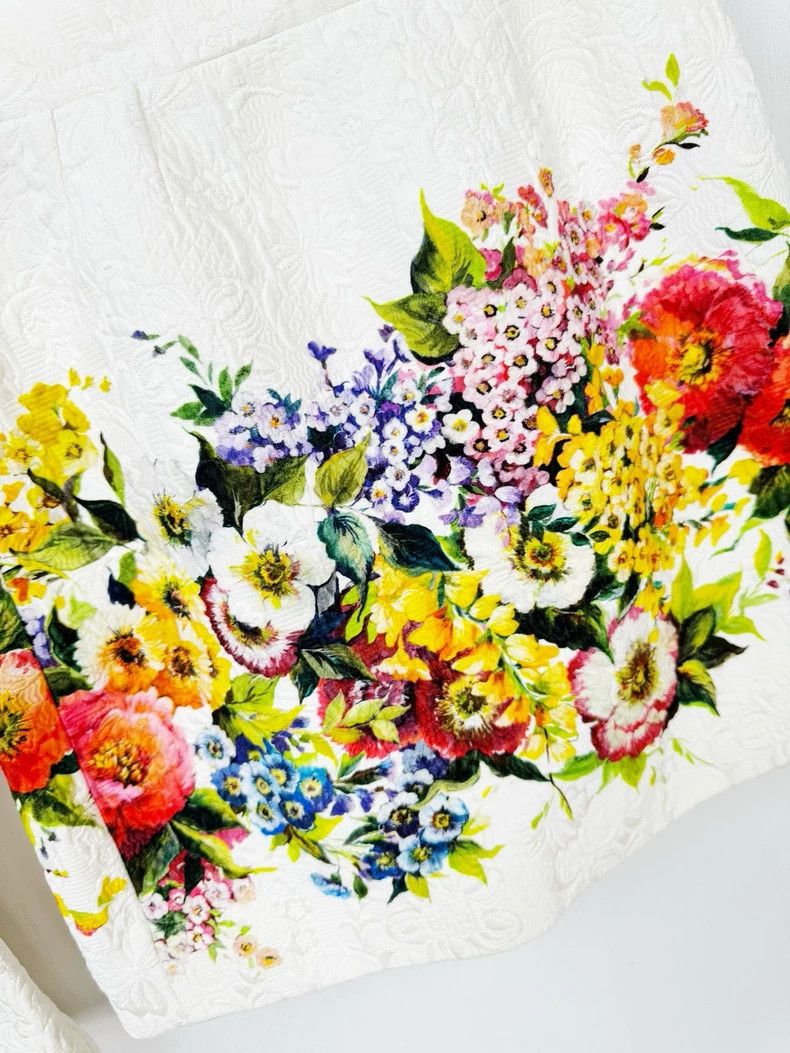 Dolce & Gabbana Floral Top and Skirt Set Size M / US 6-8 / IT 42-44 - 6 Thumbnail