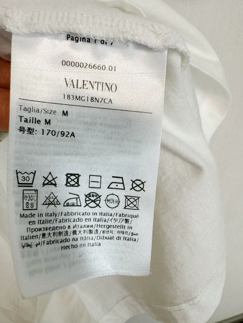 Valentino Valentino Short Sleeve T-Shirt in White Size M / US 6-8 / IT 42-44 - 4 Thumbnail