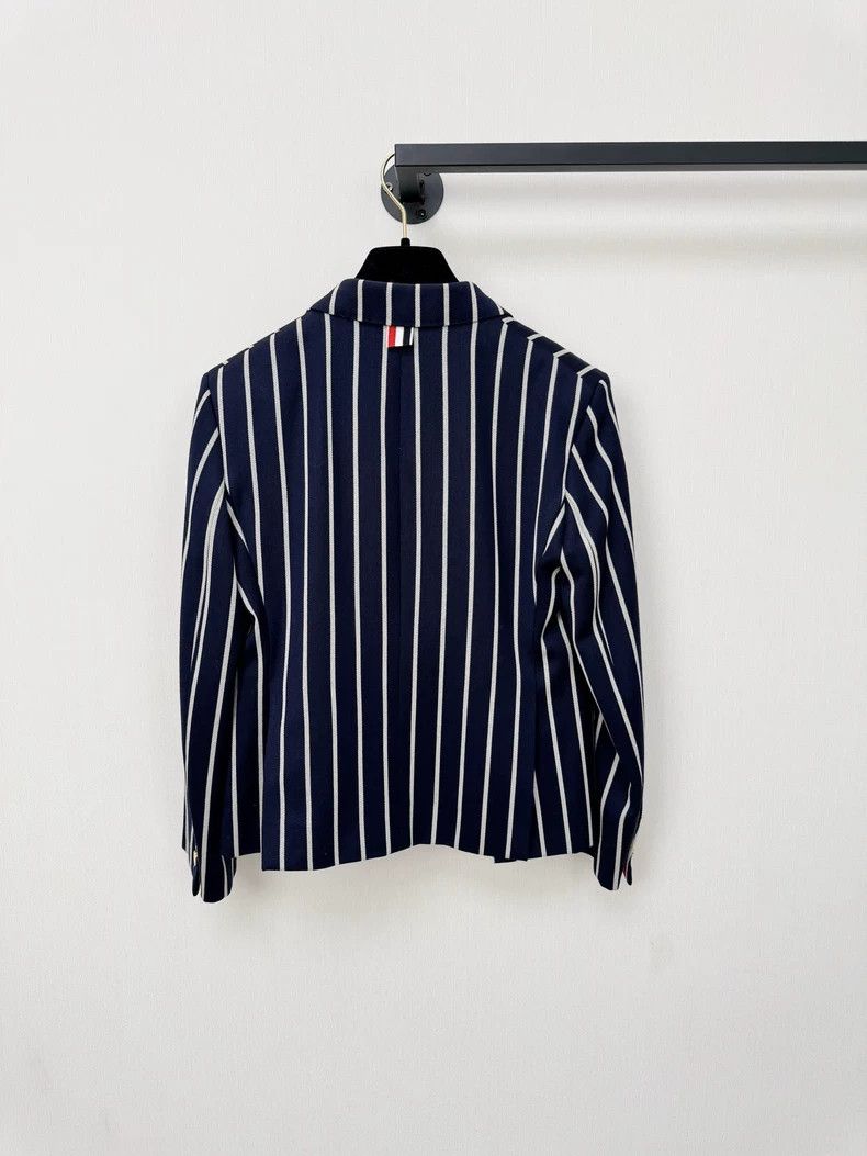 Thom Browne Thom Browne Striped Wool Blazer Nearly New Size S / US 4 / IT 40 - 7 Thumbnail