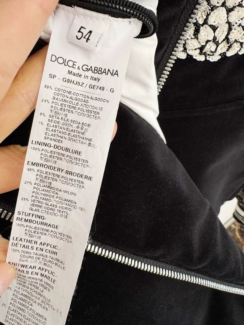 Dolce & Gabbana DG Dolce & Gabbana Embroidered Cotton Jacket Size XL / US 12-14 / IT 48-50 - 4 Thumbnail