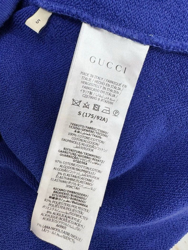Gucci Gucci Floral Sweatshirt in Blue Size S / US 4 / IT 40 - 4 Thumbnail