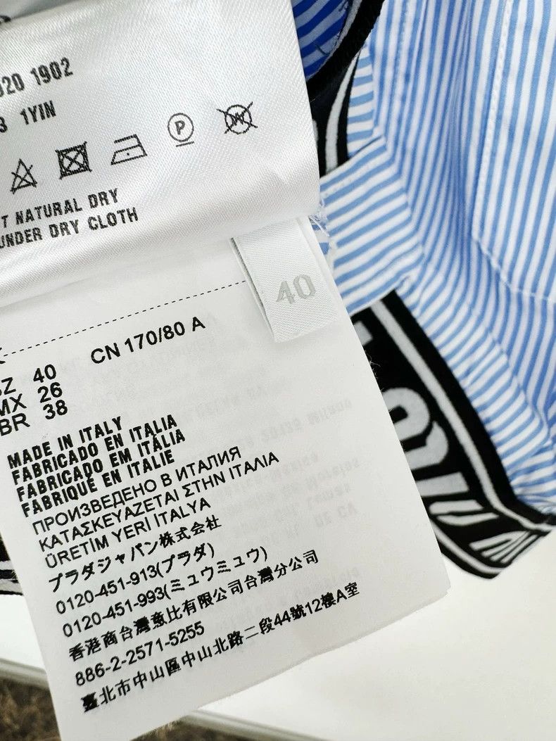Miu Miu Miu Miu Striped Shirt and Shorts Set Size M / US 6-8 / IT 42-44 - 4 Thumbnail