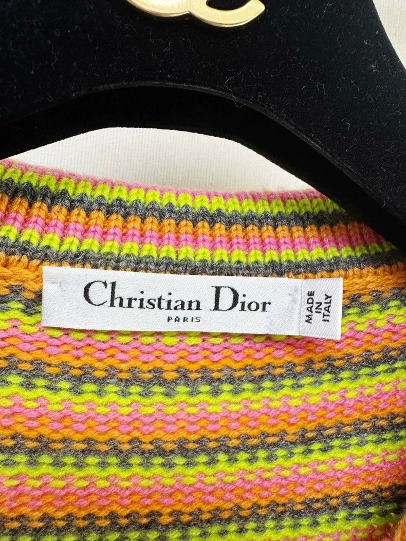 Dior Dior Colorful Bee Embroidered Knit Short Sleeve Size M / US 6-8 / IT 42-44 - 2 Thumbnail
