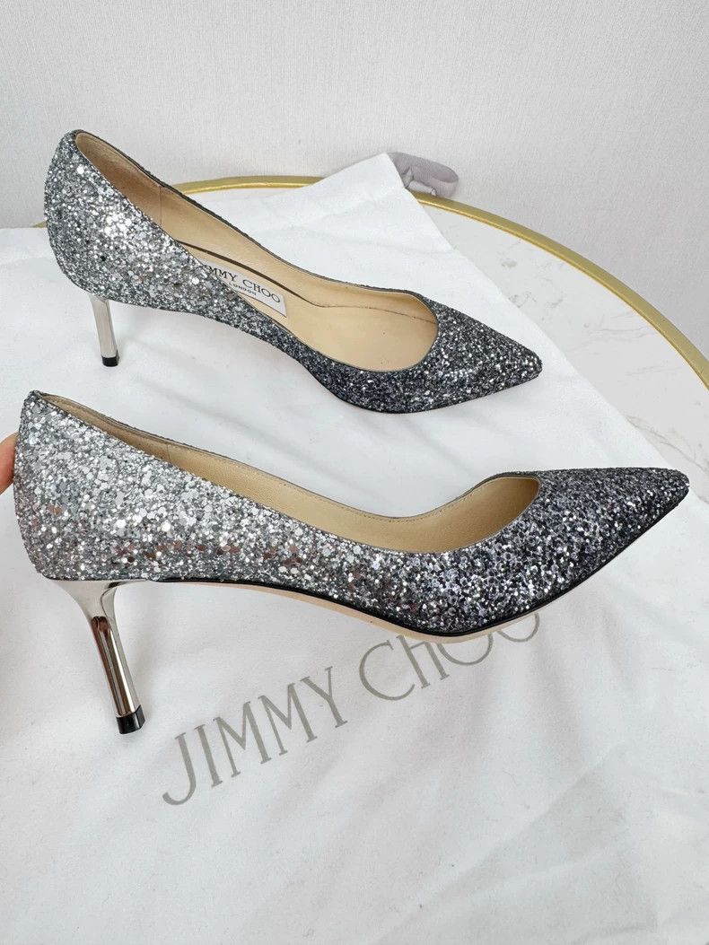 Jimmy Choo Jimmy Choo Silver Gradient High Heels Size 36 Size US 6 / IT 36 - 3 Thumbnail