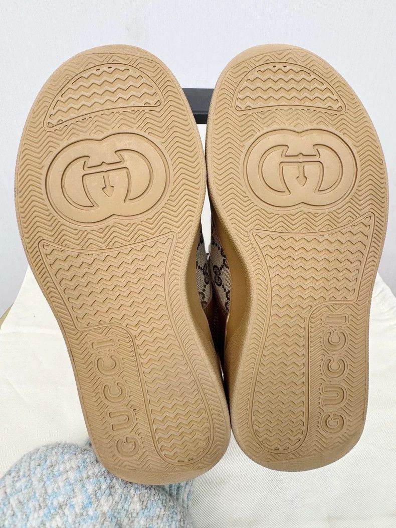 Gucci Gucci Brown Biscuit Sneakers Size 35 Size US 5 / IT 35 - 6 Thumbnail