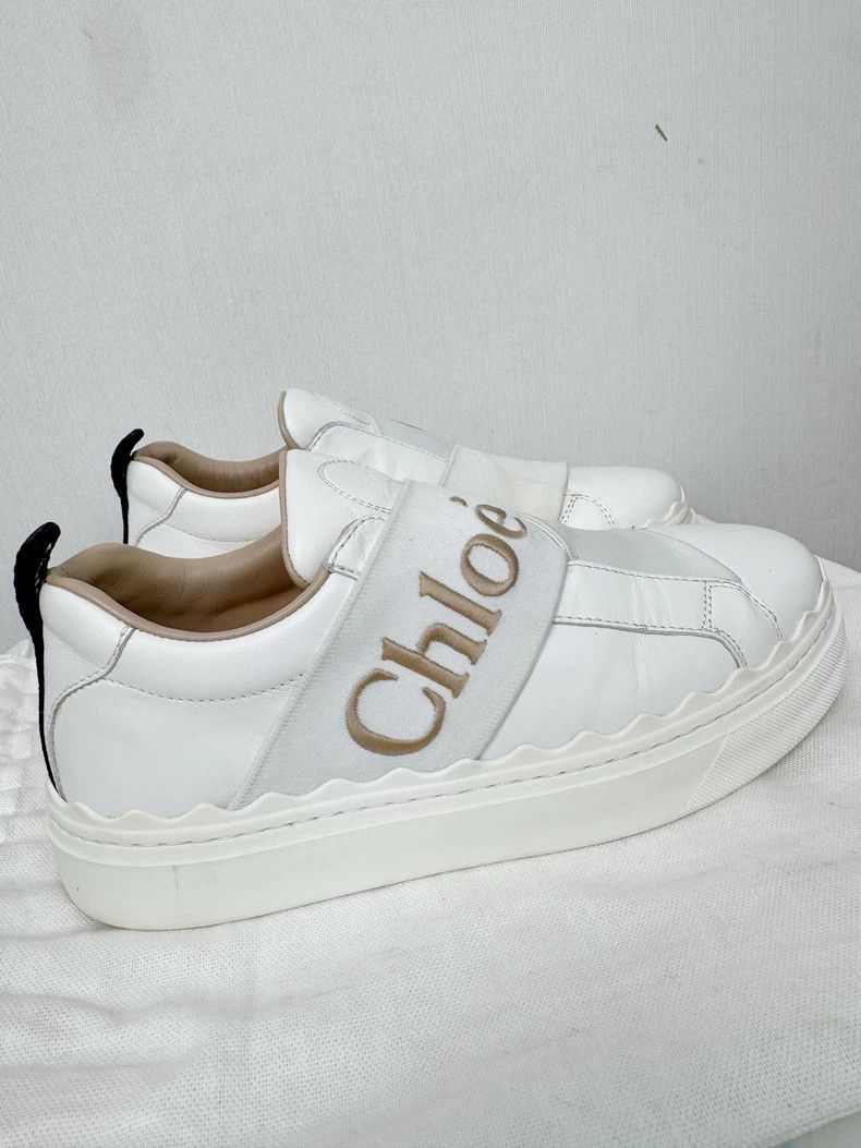 Chloe Chloe White Sneakers Size 35, Gently Used Size US 5 / IT 35 - 3 Thumbnail