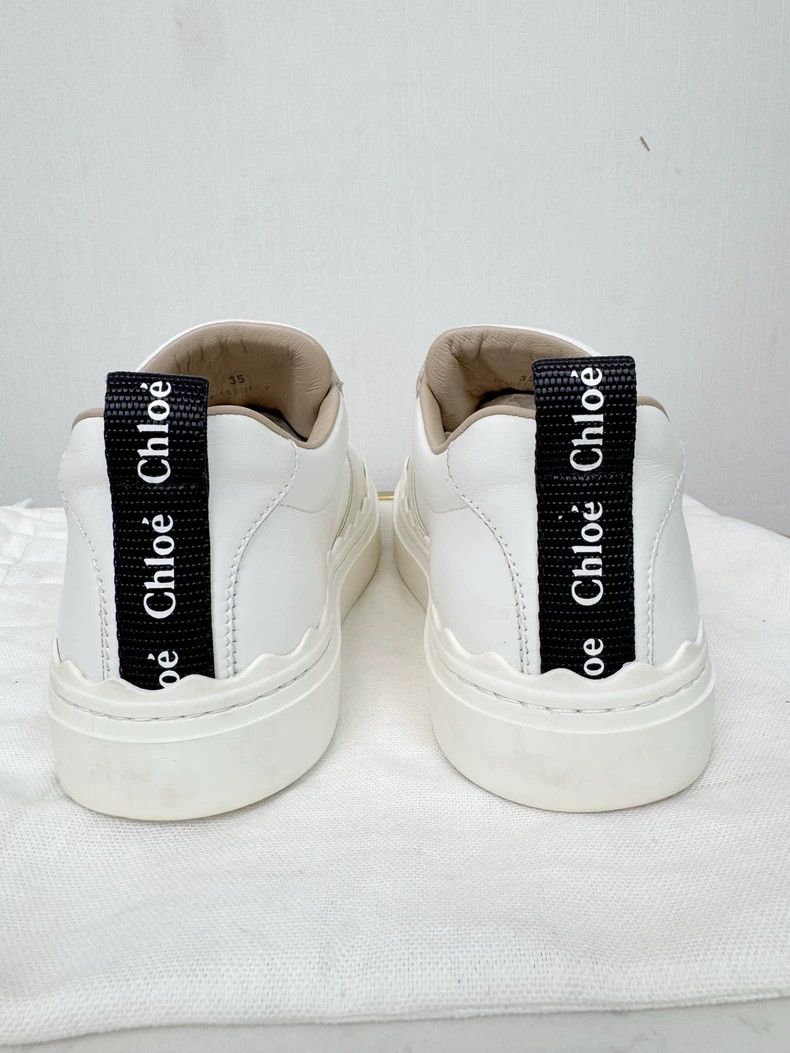 Chloe Chloe White Sneakers Size 35, Gently Used Size US 5 / IT 35 - 4 Thumbnail