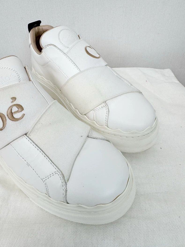 Chloe Chloe White Sneakers Size 35, Gently Used Size US 5 / IT 35 - 2 Thumbnail