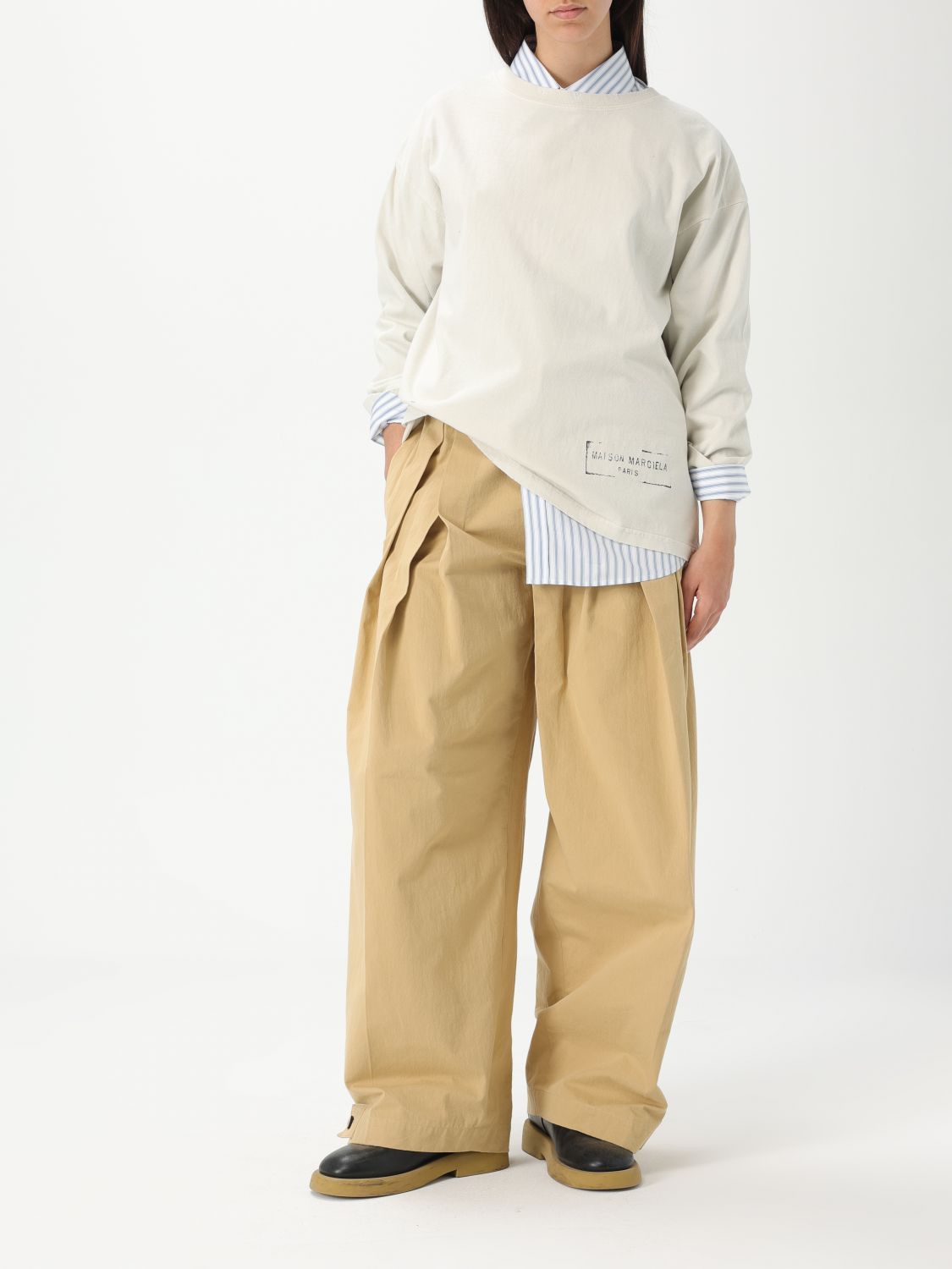 Maison Margiela Maison Margiela Shirt Woman White Size L / US 10 / IT 46 - 2 Thumbnail