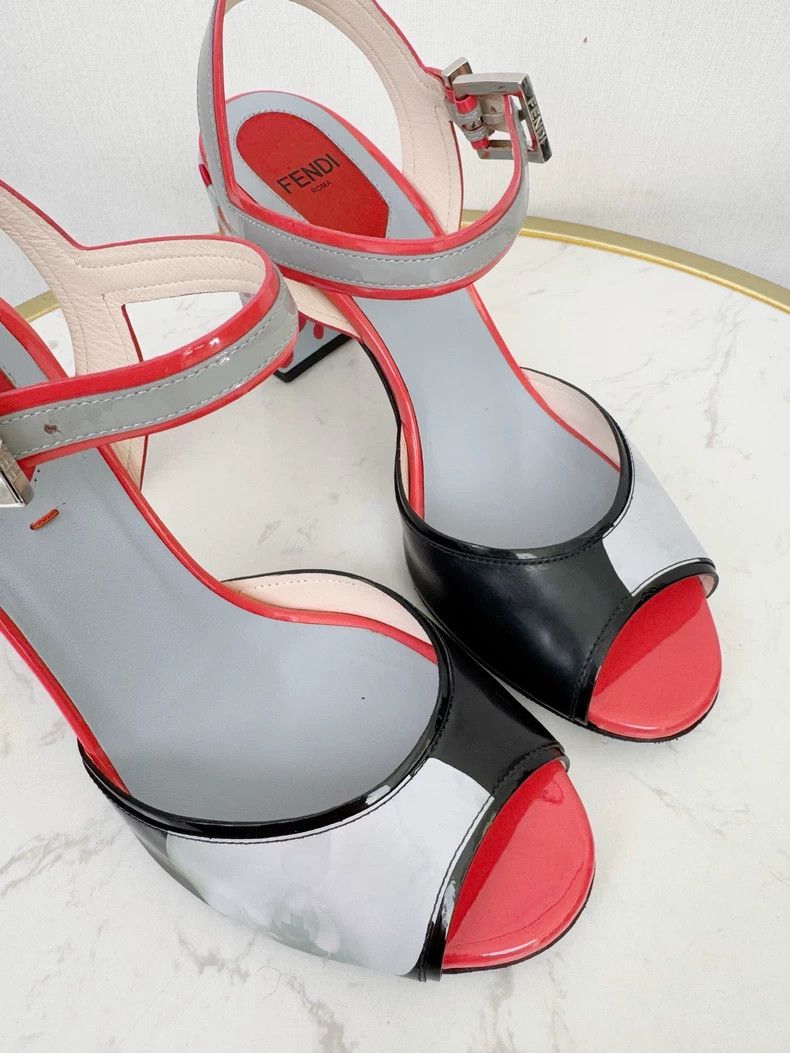 Fendi Fendi Women’s High Heels with Red Accents Size US 6 / IT 36 - 2 Thumbnail