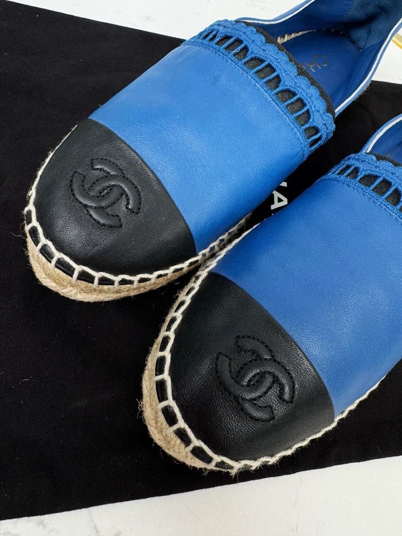 Chanel Chanel Fisherman Shoes with Blue and Black Size US 8 / IT 38 - 2 Thumbnail