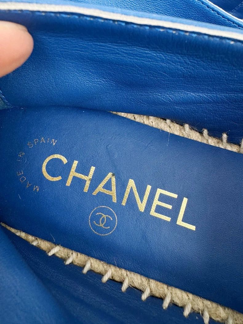 Chanel Chanel Fisherman Shoes with Blue and Black Size US 8 / IT 38 - 3 Thumbnail