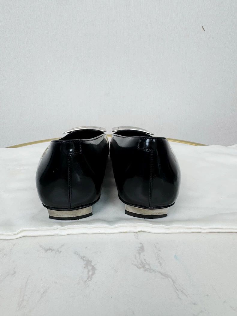 Roger Vivier Roger Vivier Black Square Buckle Shoes Size US 4 / IT 34 - 3 Thumbnail