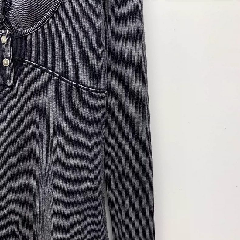 Diesel Diesel Black Gray Long Sleeve Dress M Size Size M / US 6-8 / IT 42-44 - 4 Thumbnail