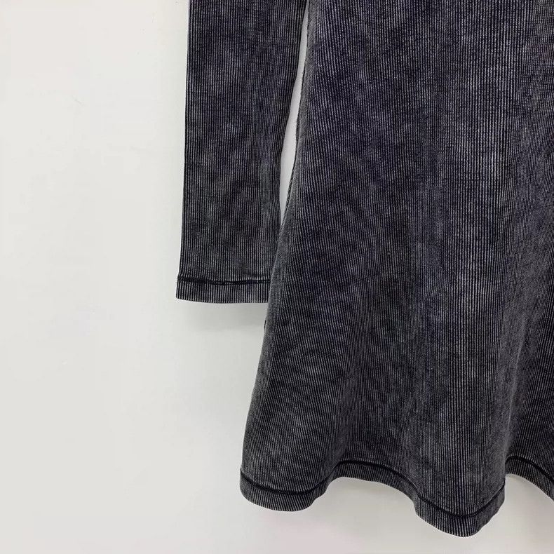 Diesel Diesel Black Gray Long Sleeve Dress M Size Size M / US 6-8 / IT 42-44 - 5 Thumbnail