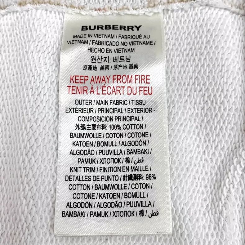 Burberry Burberry White Hooded Long Sleeve Sweatshirt Size S / US 4 / IT 40 - 6 Thumbnail