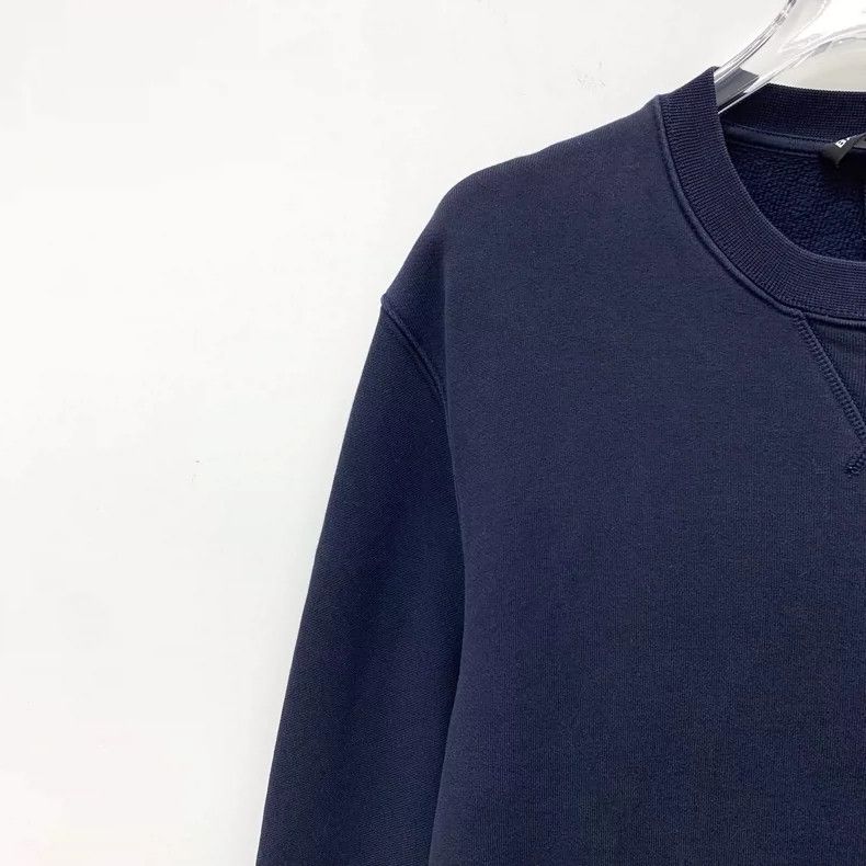 Balenciaga Balenciaga Deep Blue Cotton Long Sleeve Sweatshirt Size XS / US 0-2 / IT 36-38 - 3 Thumbnail