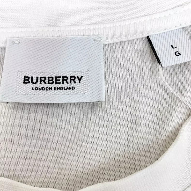 Burberry Burberry White Cotton Short Sleeve T-Shirt Size L / US 10 / IT 46 - 5 Thumbnail