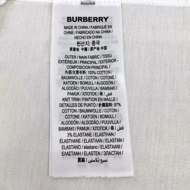 Burberry Burberry White Cotton Short Sleeve T-Shirt Size L / US 10 / IT 46 - 6 Thumbnail