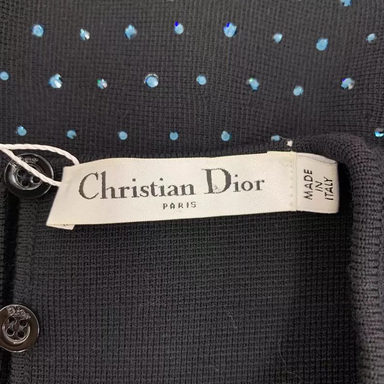 Dior Black Beaded Sleeveless Top by Christian Dior Size L / US 10 / IT 46 - 5 Thumbnail