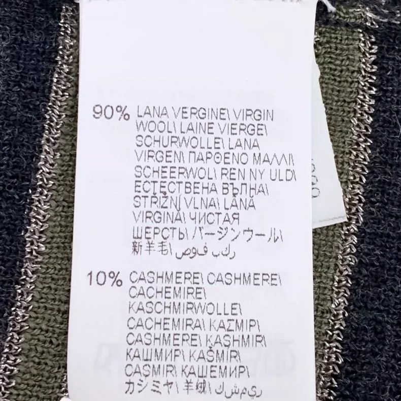 Brunello Cucinelli Brunello Cucinelli Striped Wool Long Sleeve Cardigan Size ONE SIZE - 6 Thumbnail