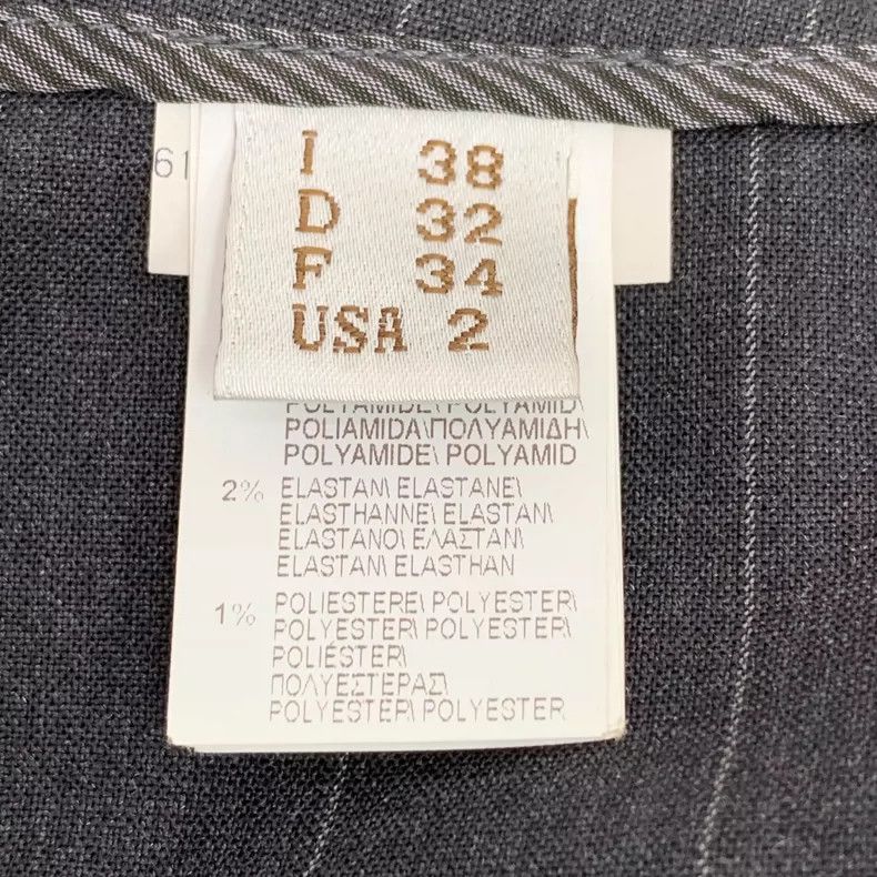Brunello Cucinelli Brunello Cucinelli Gray Striped Wool Pants Size 38" / US 16 / IT 52 - 7 Thumbnail