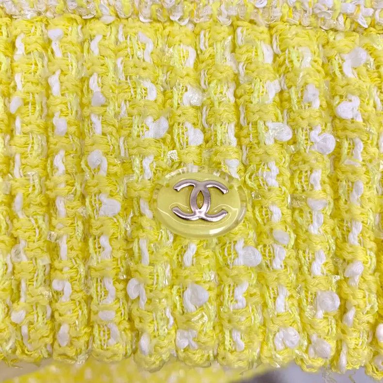 Chanel Yellow Cotton Chanel Beach Series Jacket Size XS / US 0-2 / IT 36-38 - 5 Thumbnail