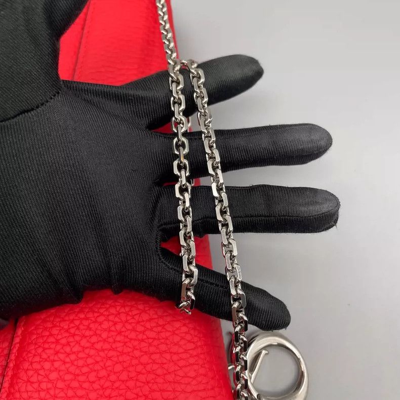 Dior Dior Red Leather Long Handbag Size ONE SIZE - 7 Thumbnail