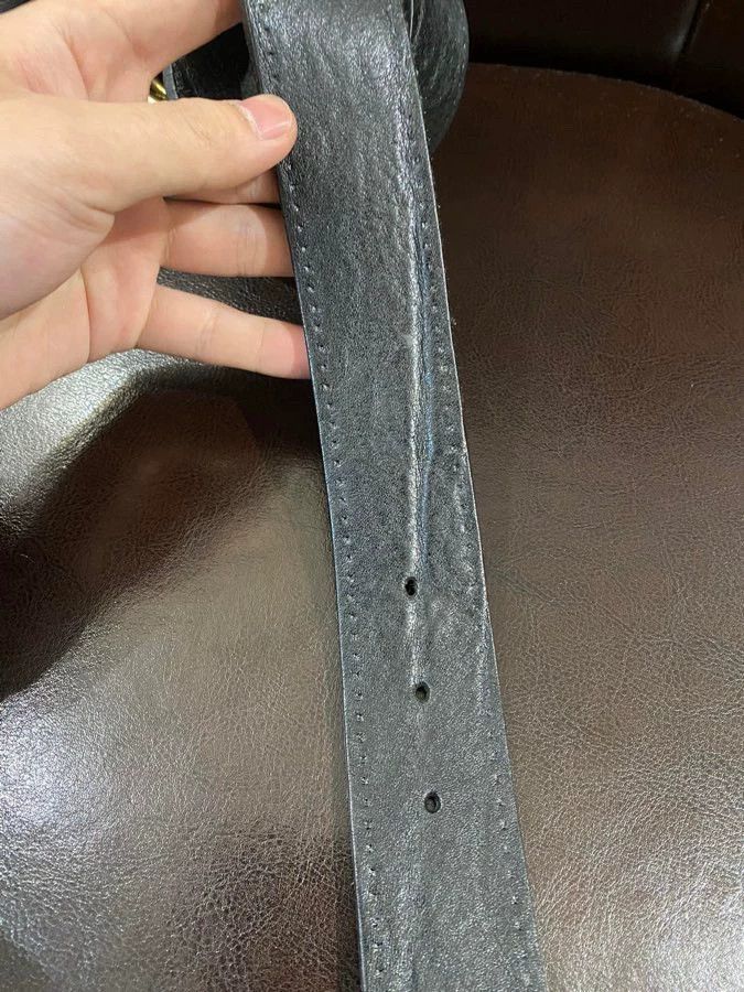 Gucci Gucci Leather Belt with Logo Buckle Size ONE SIZE - 3 Thumbnail