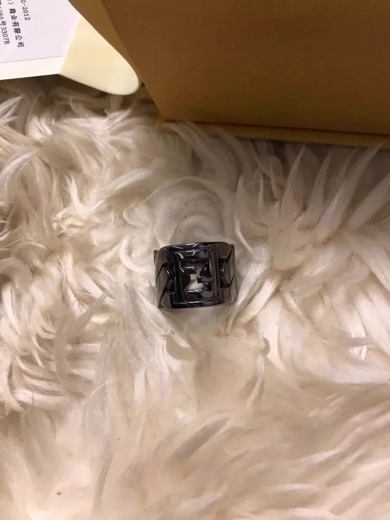 Fendi Fendi Classic Double F Ring in Size S Size ONE SIZE - 4 Thumbnail