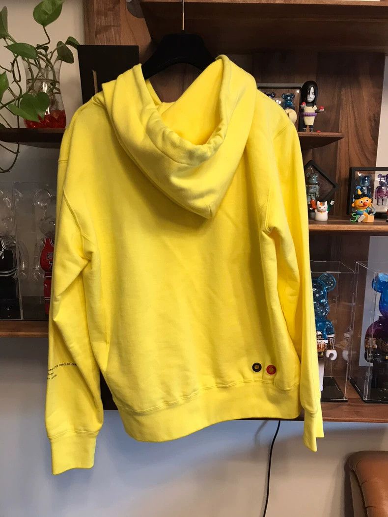 Moncler Moncler Fragment Hooded Sweatshirt in Yellow Size S / US 4 / IT 40 - 3 Thumbnail