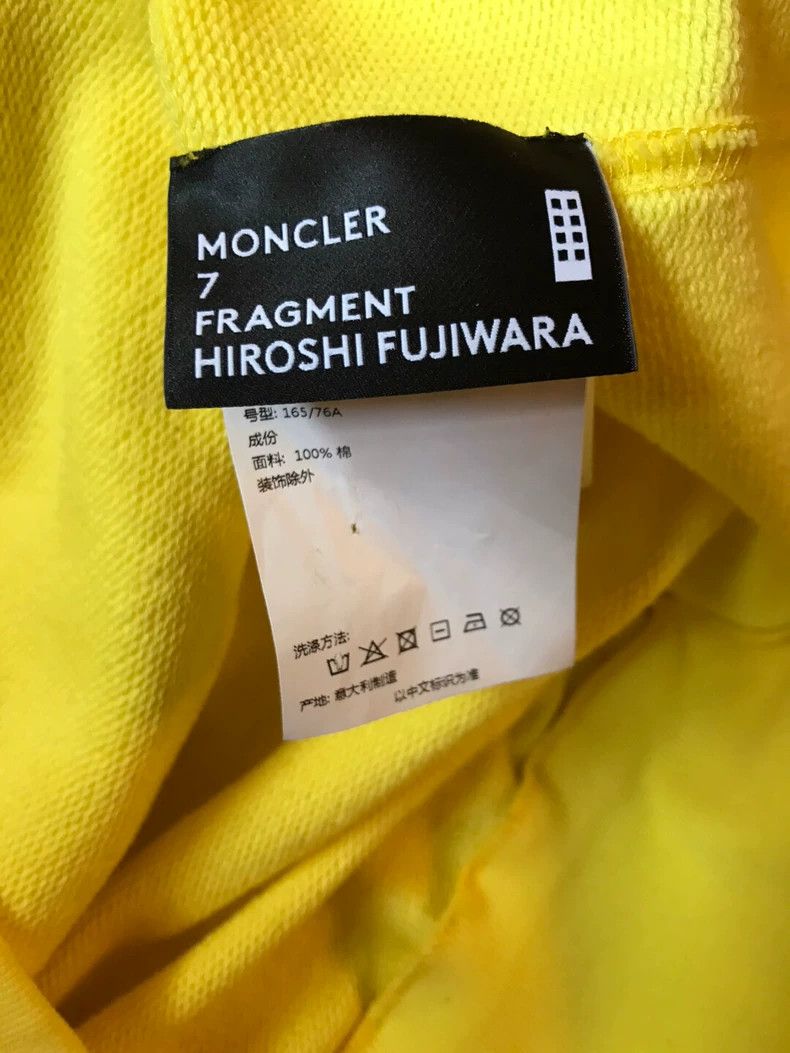 Moncler Moncler Fragment Hooded Sweatshirt in Yellow Size S / US 4 / IT 40 - 9 Thumbnail