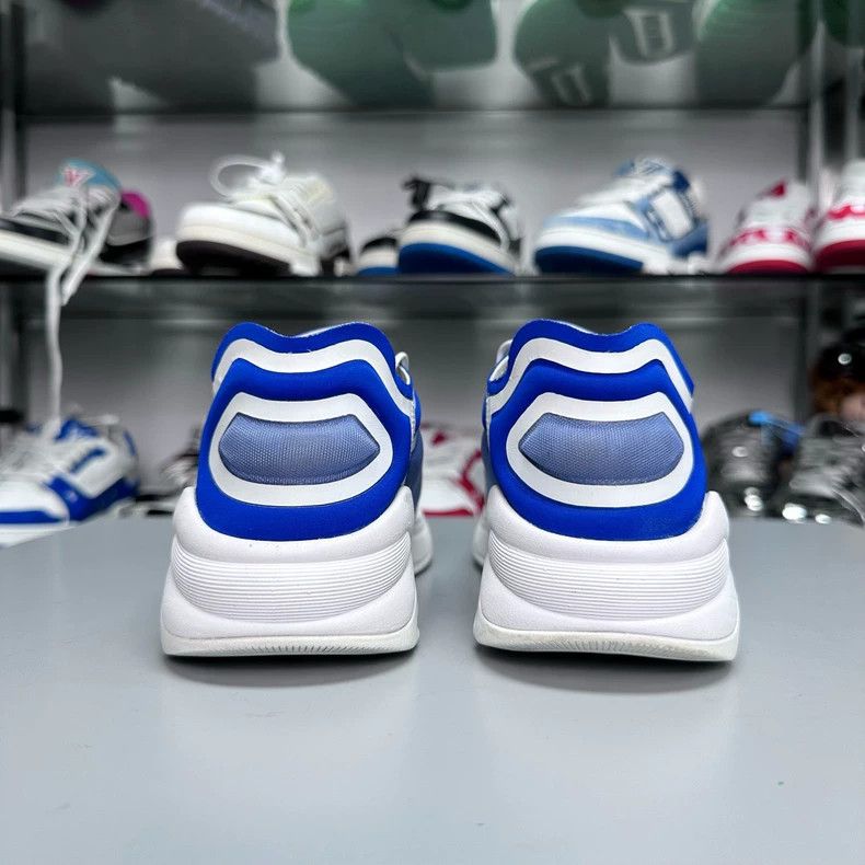 Chanel Chanel Double C Sports Sneakers White Blue Size US 6 / IT 36 - 5 Thumbnail