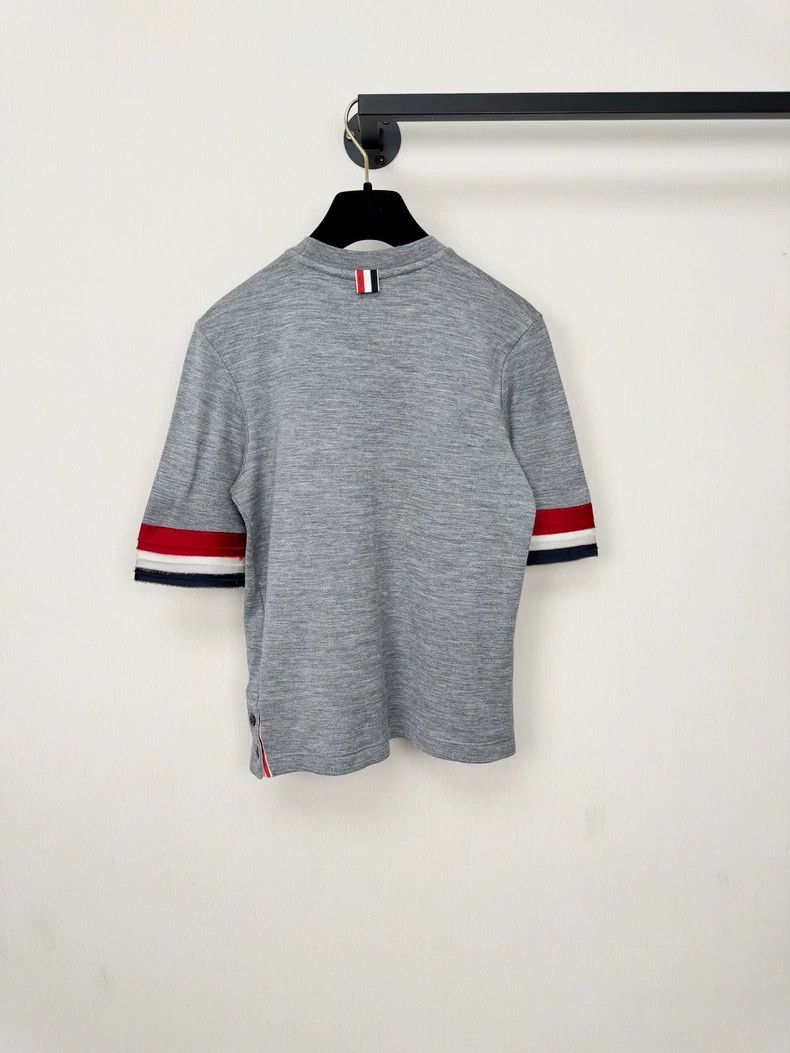 Thom Browne Thom Browne Short Sleeve Gray Shirt Size M / US 6-8 / IT 42-44 - 5 Thumbnail