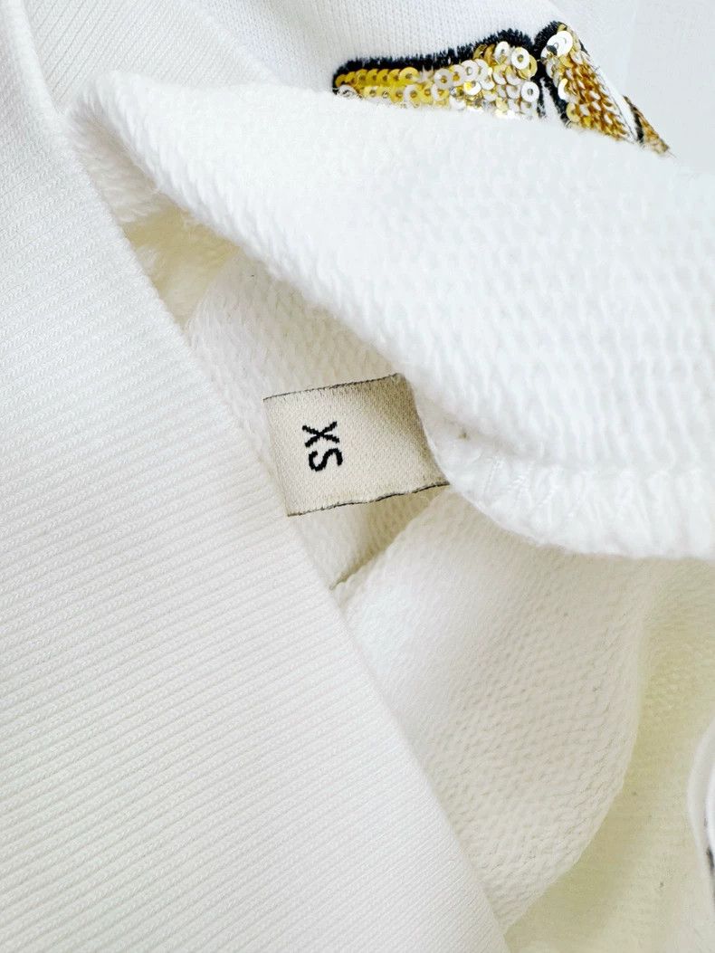 Gucci Gucci White Sweatshirt with Gem Design Size XS / US 0-2 / IT 36-38 - 5 Thumbnail