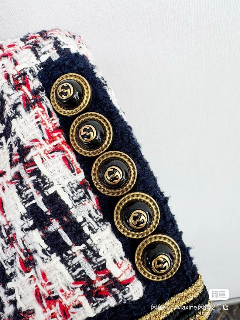 Gucci Gucci Woven Jacket with Red and Navy Accents Size M / US 6-8 / IT 42-44 - 5 Thumbnail