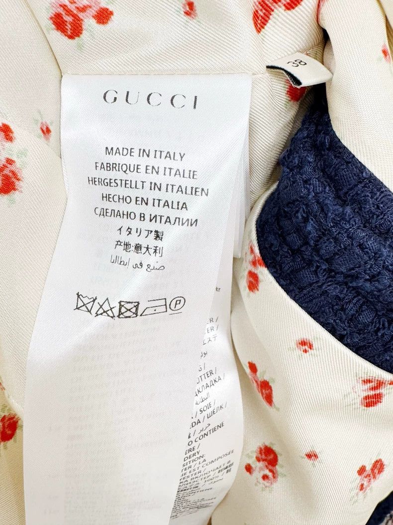 Gucci Gucci Woven Jacket with Red and Navy Accents Size M / US 6-8 / IT 42-44 - 3 Thumbnail