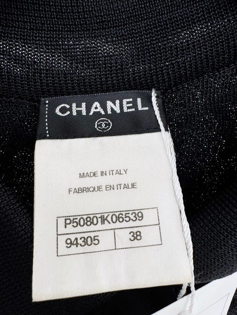 Chanel Chanel Knitted Sleeveless Top in Black Size M / US 6-8 / IT 42-44 - 3 Thumbnail