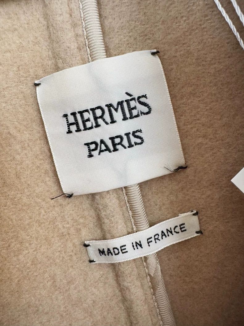 Hermes Hermes Camel Wool Coat with Yellow Trim Size XS / US 0-2 / IT 36-38 - 2 Thumbnail