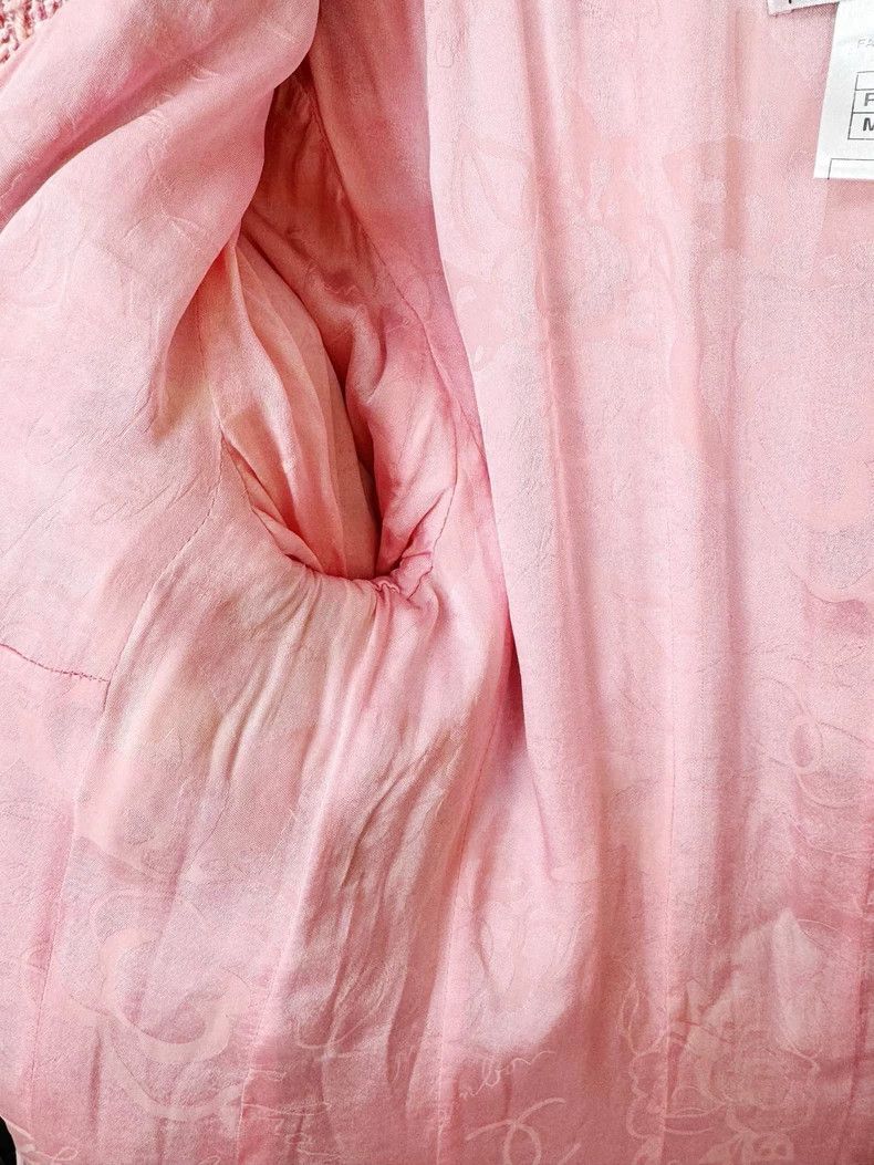 Chanel Chanel Pink Woven Jacket with Frill Details Size S / US 4 / IT 40 - 3 Thumbnail