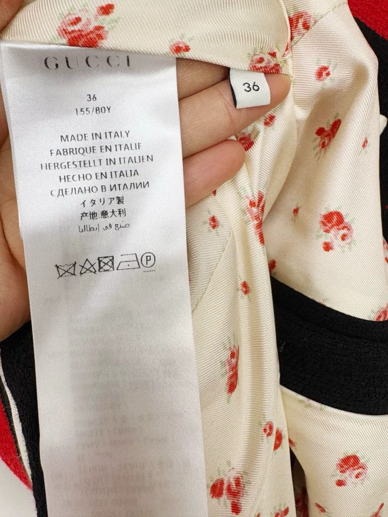 Gucci Gucci Red Long Sleeve Cardigan with Tag Size S / US 4 / IT 40 - 6 Thumbnail