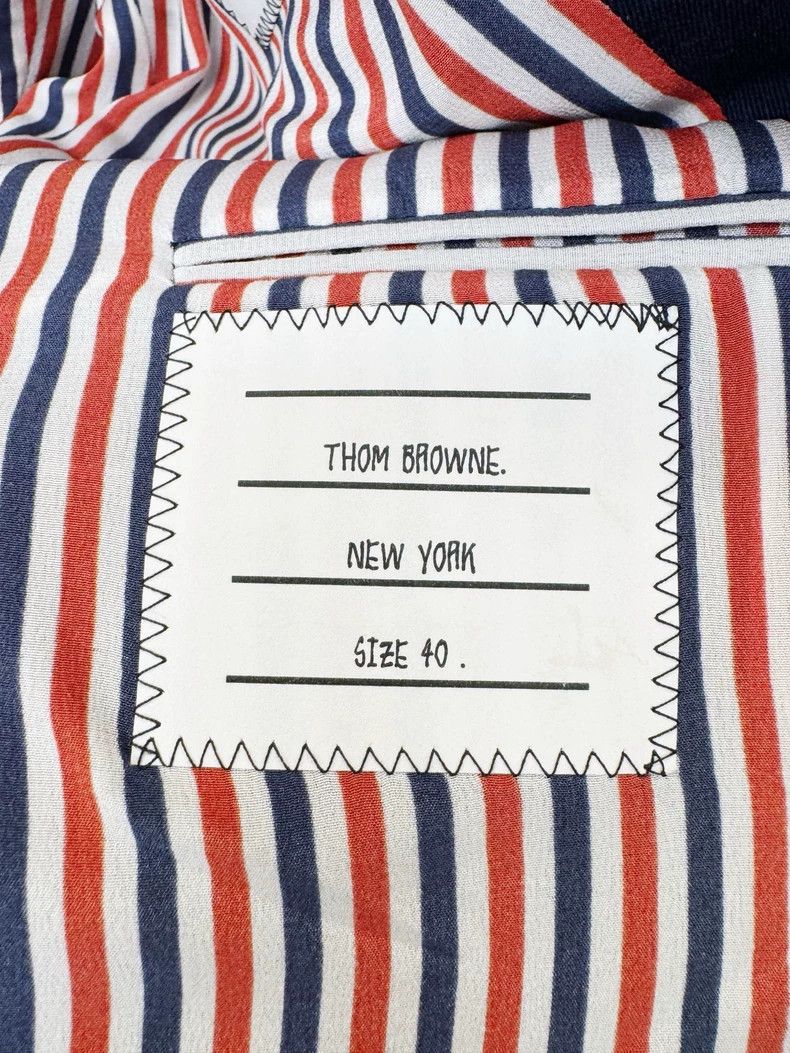Thom Browne Thom Browne Striped Wool Blazer Size S / US 4 / IT 40 - 3 Thumbnail
